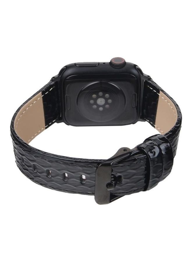 NIBEMINENT Replacement Watchband For Apple Watch Black - Image 5