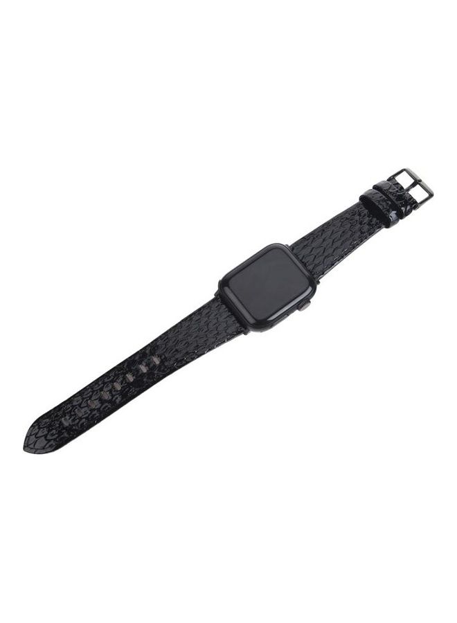 NIBEMINENT Replacement Watchband For Apple Watch Black - Image 3