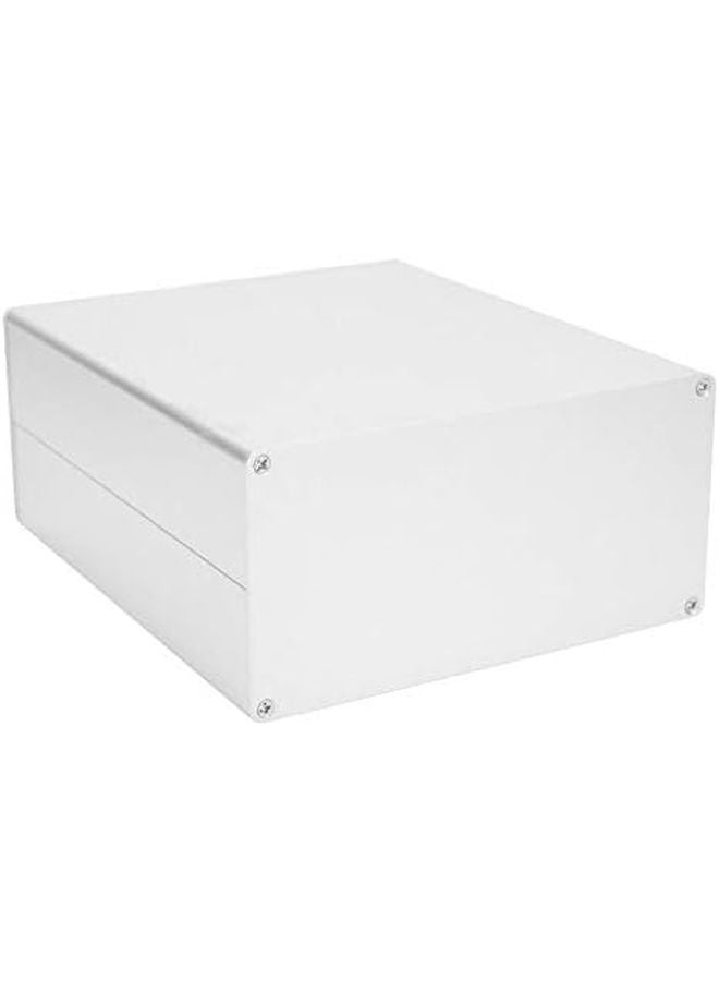Silver Aluminum Electronic Enclosure Project Box 180x160x80mm For Audio Amplifier DIY - Image 2