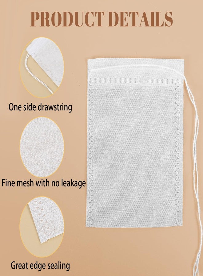 MBAIYO 30 Pcs Spice Bags for Cooking, 4 x 3 Inch Muslin Bags with Drawstring Reusable Empty Tea Sachet Bag Cheese Cloth Bag for Cooking Soup Loose Leaf Tea - Image 3