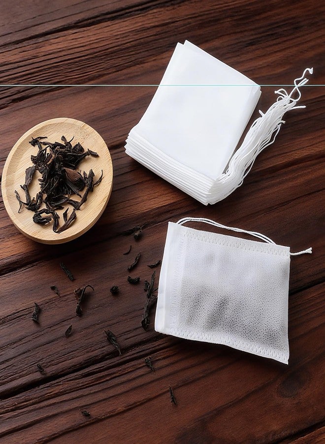 MBAIYO 30 Pcs Spice Bags for Cooking, 4 x 3 Inch Muslin Bags with Drawstring Reusable Empty Tea Sachet Bag Cheese Cloth Bag for Cooking Soup Loose Leaf Tea - Image 2