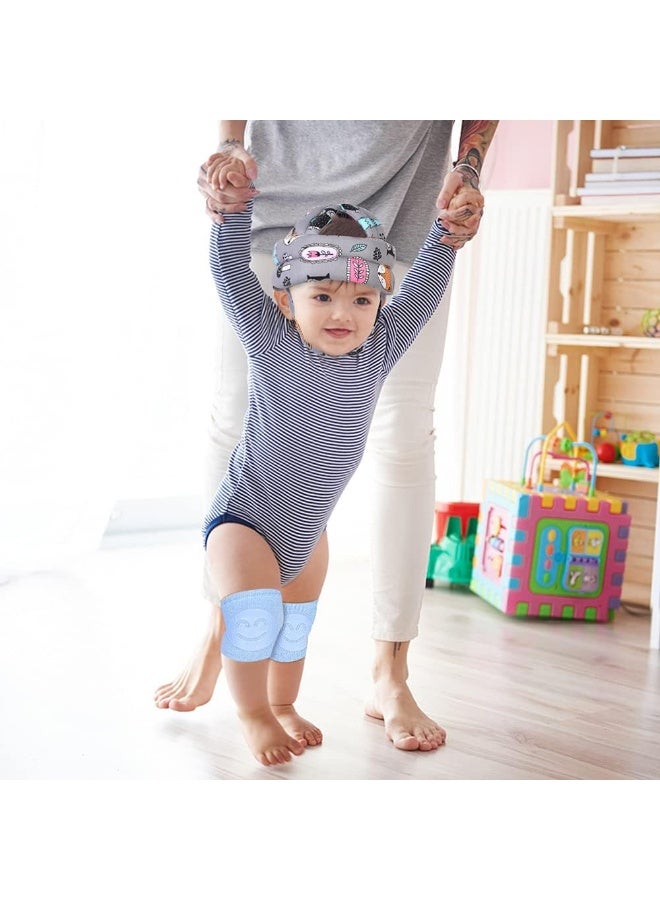 Umtiti Baby Adjustable Helmet, Lightweight and Soft, with 3 Pairs Baby Knee Pads for Crawling & 3 Pairs Baby Socks, Great for Baby Learning to Walk and Crawl. - Image 3