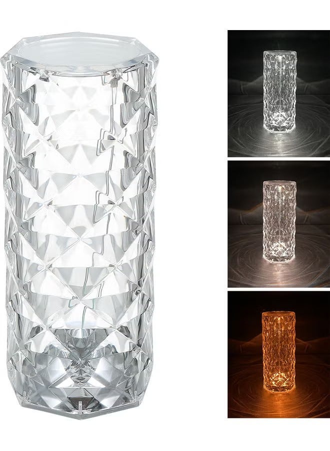 ACLIX Adjustable USB Crystal Bedside Night Light Clear 27x13x13cm - Image 4