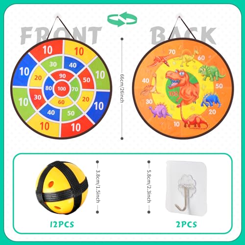 Redllo 58PCS Carnival Games Combo Set, Dart Board Knock Down Can Bean Bag Toss Game Party Indoor Outdoor Birthday Party Fall Festival Field Day for Kids Adults Yard Plastic Cones Outside Games - Image 4