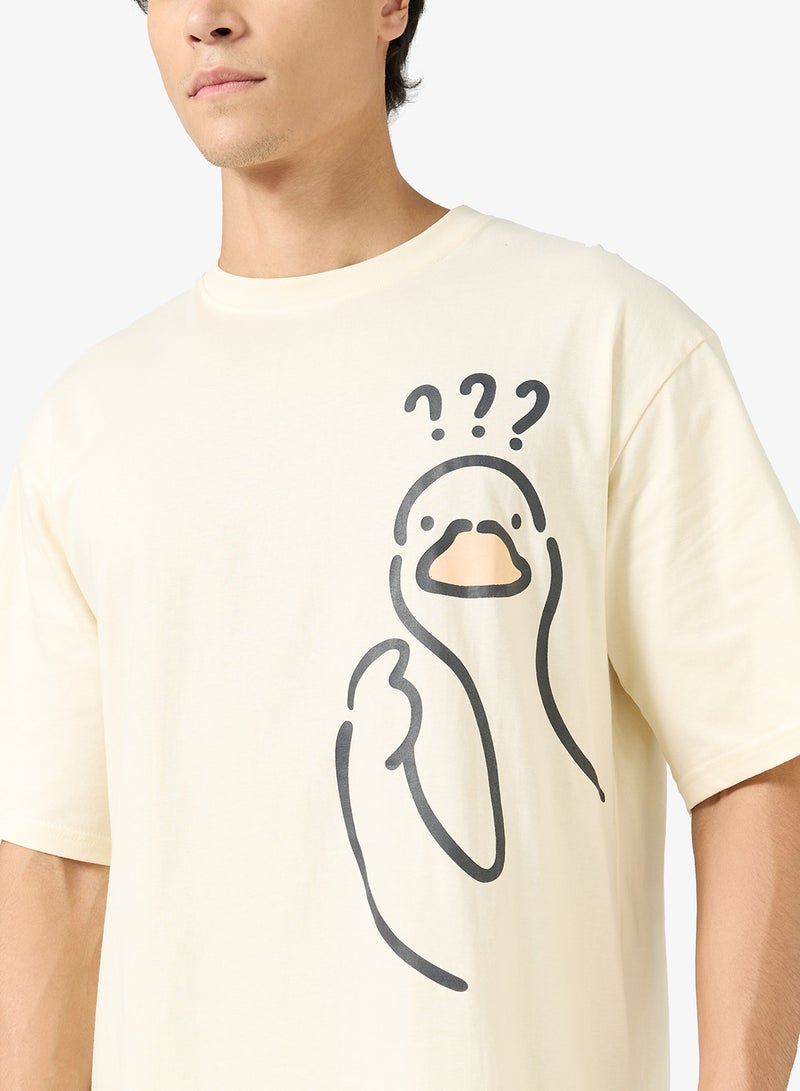 Seventy Five Graphic Print Oversized T-Shirt - Image 3