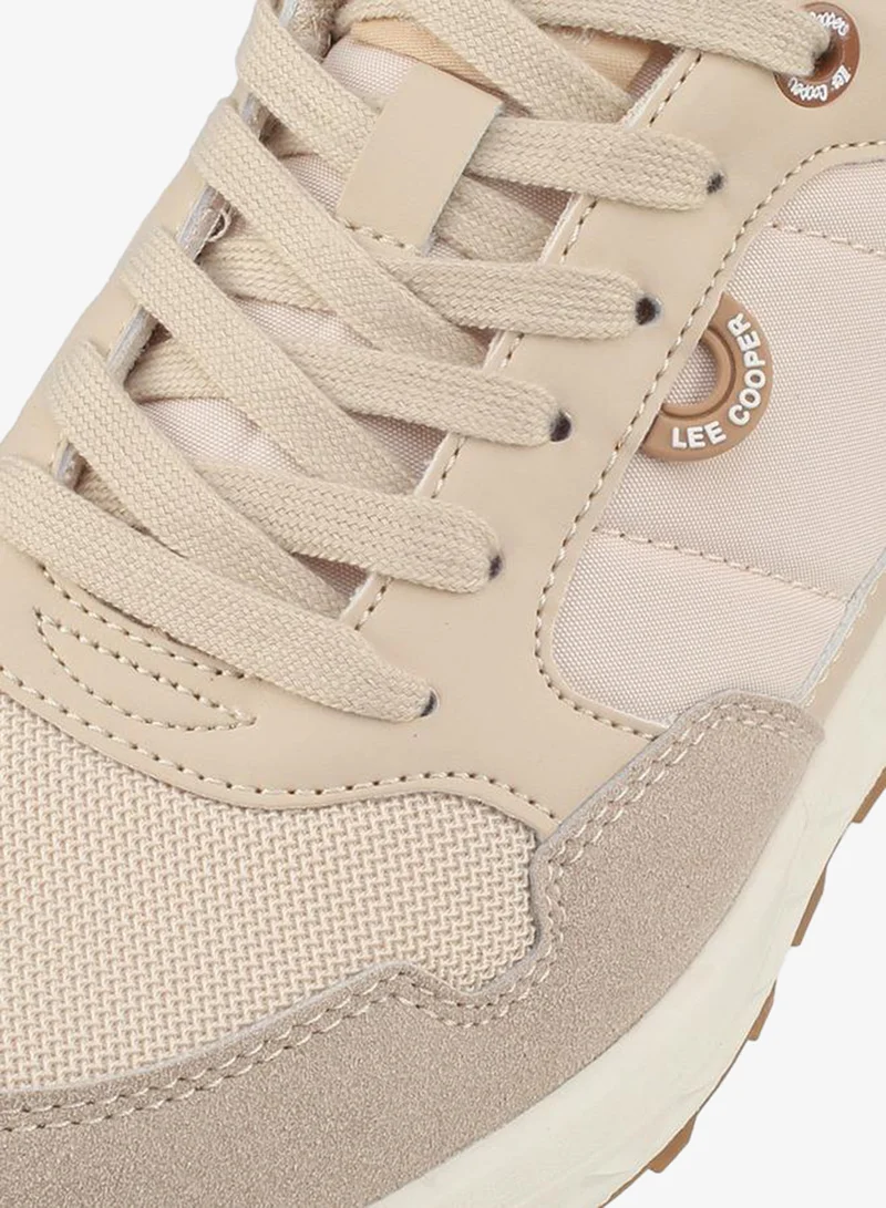 Lee Cooper BEIGE Lace-Up School Sneakers for Women | Best Price UAE