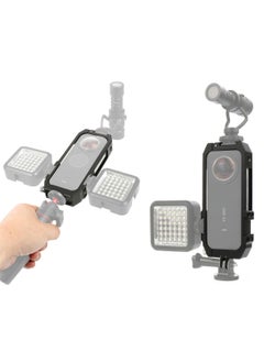 Y&D Panoramic Camera Cage Protection Frame with Magnetic Folding Mount Head Cold Shoe 1/4'' Hole Compatible Insta360 one x2 (One Pcs Frame)  - Image 1
