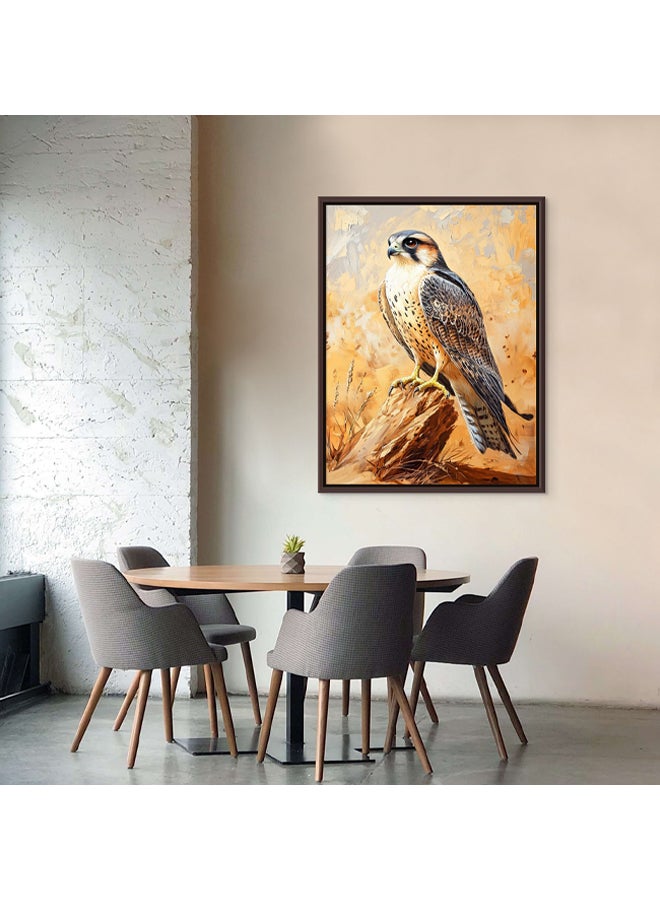 Art Decor Art Decor Framed Canvas Wall Art of Falcon UAE National Bird Painting Print Wall Decor for Office Living Room Gifting - Image 2
