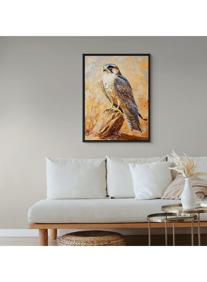 Art Decor Art Decor Framed Canvas Wall Art of Falcon UAE National Bird Painting Print Wall Decor for Office Living Room Gifting - Image 3