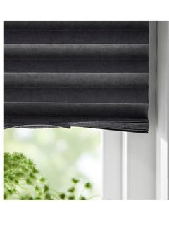 Generic window Block-out pleated blind, dark grey, 100x190 cm  - Image 3