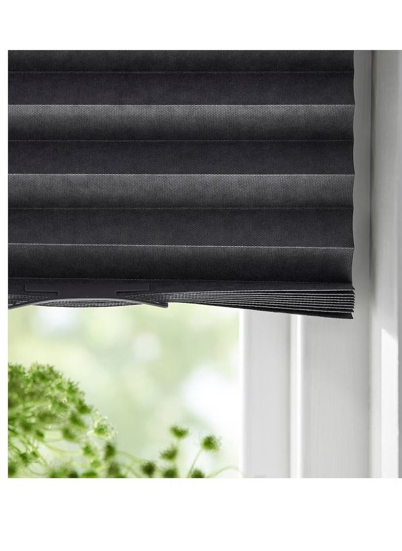 Generic - window Block-out pleated blind, dark grey, 100x190 cm - Image 1