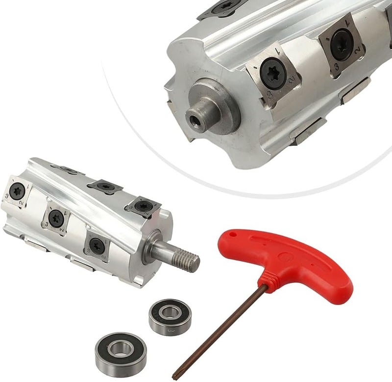 رأس القاطع الحلزوني 115 مم من سبائك الألومنيوم لدونغ تشينغ FF 82x1 مع 12 شفرة - Image 4