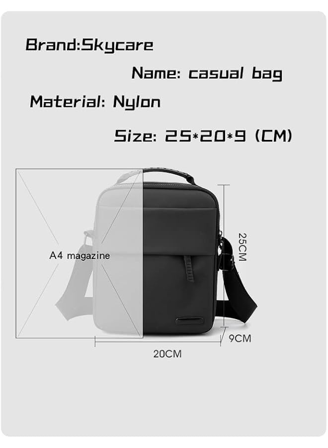 PROMASS Sling Crossbody Bag Small Shoulder Backpack For Men Chest Bags Casual Daypack For Business Travel Cycling (Black) - Image 4