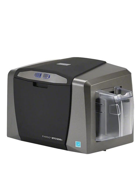 Fargo DTC1250e Single side ID Card Printer & Complete Supplies Package