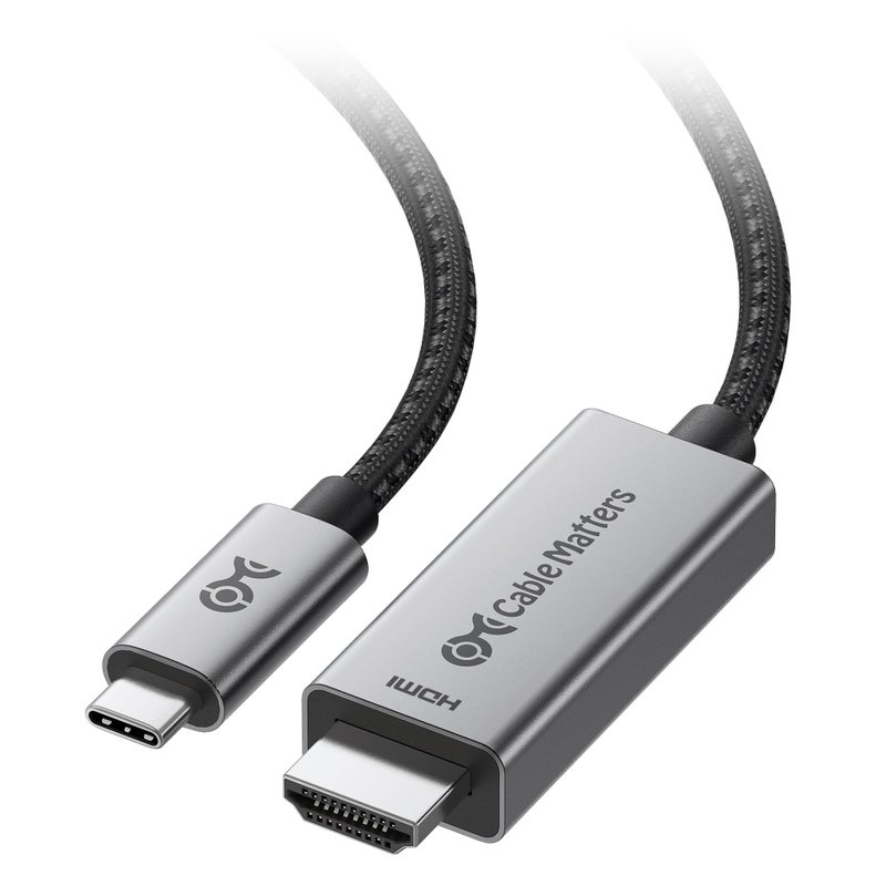 Cable Matters 48Gbps 8K Unidirectional USB C to HDMI 21 Cable for macOS Windows 6ft Supports 4K240Hz 8K60Hz with HDR Thunderbolt 4 to HDMI 21 Cable No Firmware Update Needed - Image 2