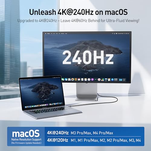 Cable Matters 48Gbps 8K Unidirectional USB C to HDMI 21 Cable for macOS Windows 6ft Supports 4K240Hz 8K60Hz with HDR Thunderbolt 4 to HDMI 21 Cable No Firmware Update Needed - Image 3
