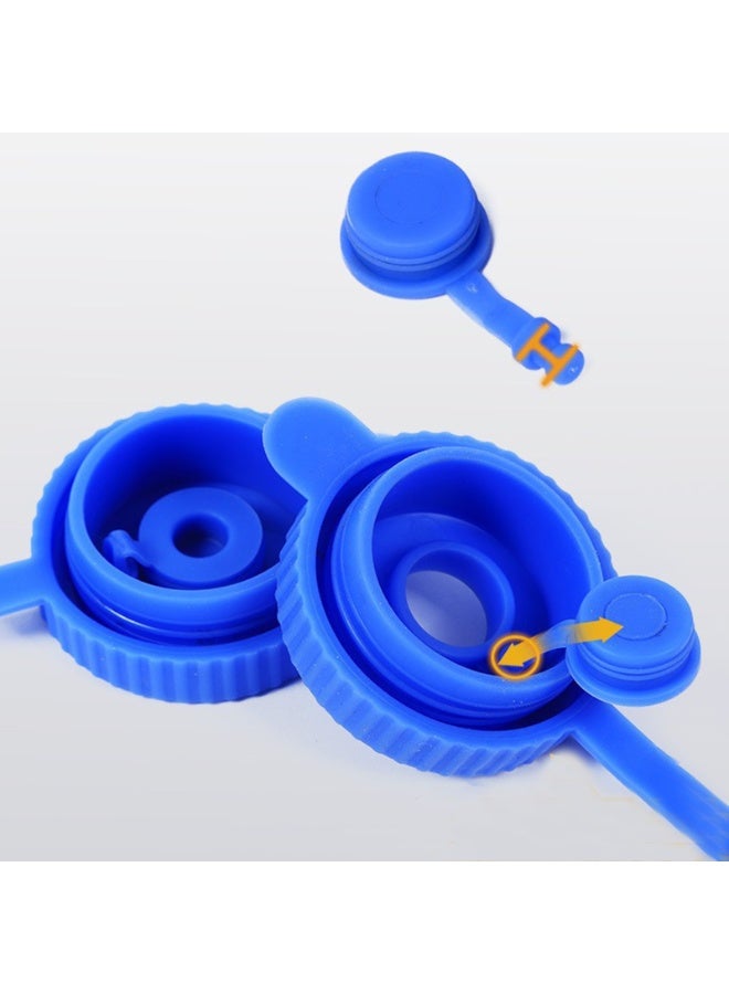 5PCS Water Jug Cap Silicone Water Bottle Caps Reusable Non-Spill & Leak Free Compatible with 3 & 5 Gallon Water Bottle Cap  - Image 2