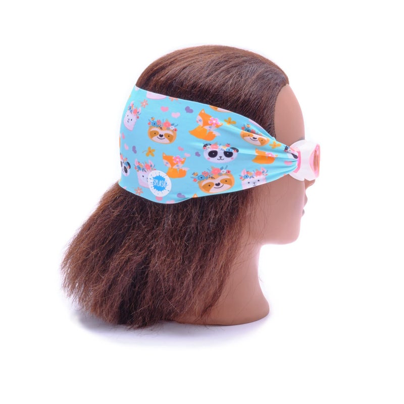 Splash Place SWIM GOGGLES with Fabric Strap - FOREST FRIENDS | Fun, Fashionable, Comfortable - Adult & Kids Swim Goggles - Image 2