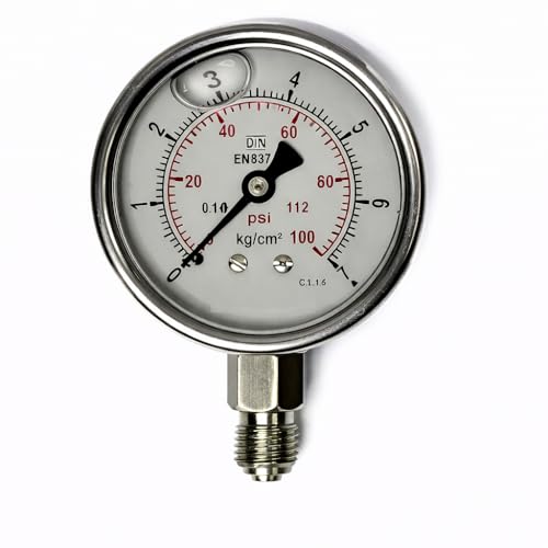 IONIX water pressure gauge, pressure gauge to check water pressure, pressure meter for water pump, Pressure gauge, Accurate 2.5 inch Large display (7 Kg down Entry) - Image 1