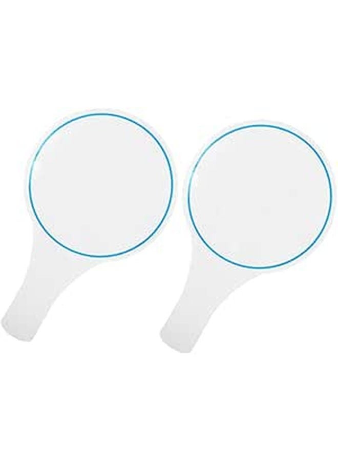 Mini Dry Erase Answer Paddles 2 Pack Single Sided Whiteboards For Classroom Voting Activities - Image 1