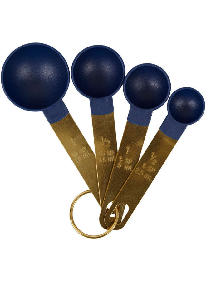 Wilton مجموعة أدوات المطبخ ويلتون باللون الأزرق الداكن والذهبي، مكونة من 10 قطع  - Image 4