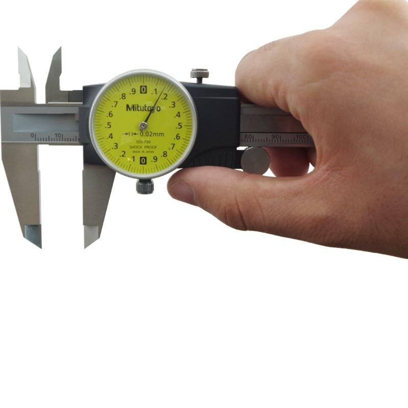 Mitutoyo 505-730 D15TX Dial Caliper, 2 mm/Rev, 0 mm-150 mm, 0.02 mm - Image 2