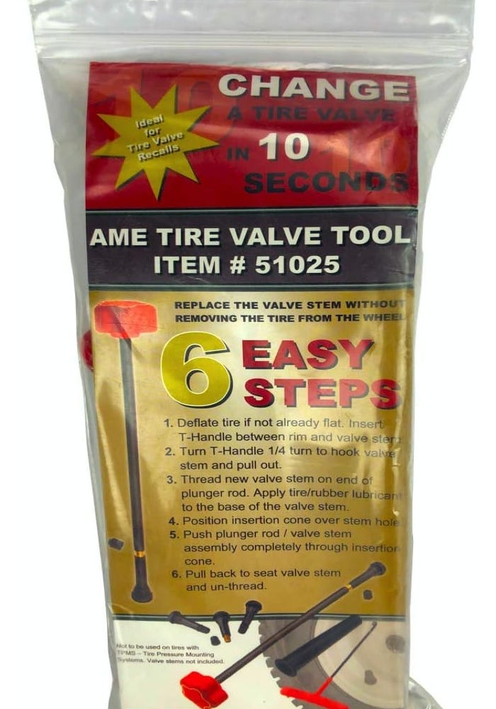 HALTEC 51025 Quick Change 6 Piece Tire Valve Tool Kit - Image 2