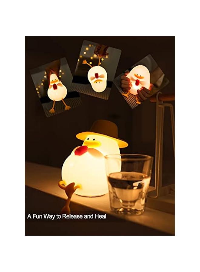 Happy Duck Premium Silicone Nightlight for Kids - Cute, Dimmable, and Soothing Bedtime Ambiance - Image 5