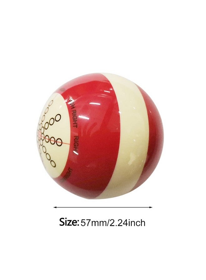 دينبيتيك كرة البلياردو البيضاء من Denpetec للتدريب على ممارسة البلياردو، كرة البلياردو البيضاء القياسية للتدريب على طاولة البلياردو مقاس 2-1/4 بوصة للمبتدئين، ملحقات البلياردو - Image 2