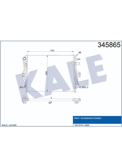 Radiator Vw Touareg 4.2 V8 Tdi 2010-