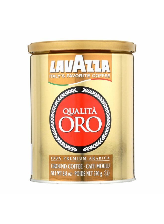 Lavazza Qualita Oro Ground Coffee, 8.8 Ounce (Pack of 1) - Packaging May Vary