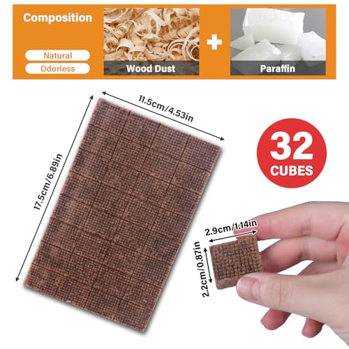 HGD Fire Starter, Natural Fire Starters for BBQ, Campfire, Fireplace, Charcoal, Wood Stove, Chimney, Fire Pit, Grill, Smoker, Indoor Outdoor Use - Image 3