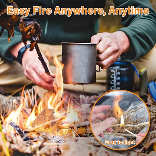 HGD Fire Starter, Natural Fire Starters for BBQ, Campfire, Fireplace, Charcoal, Wood Stove, Chimney, Fire Pit, Grill, Smoker, Indoor Outdoor Use - Image 4