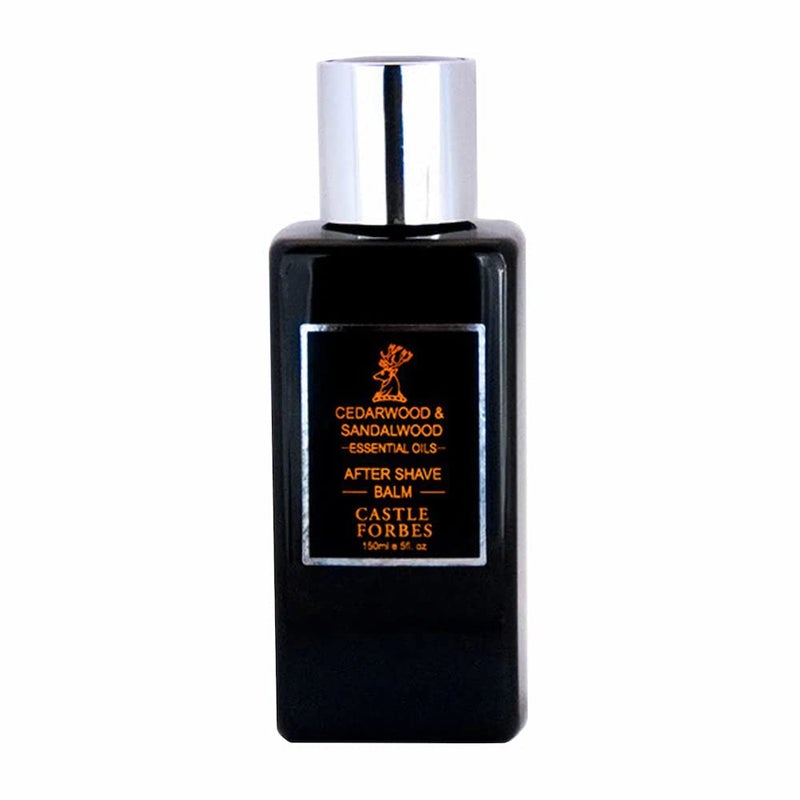 Castle Forbes Cedarwood  Sandalwood Aftershave Balm For Men 5 floz  Moisturizing After Shave Lotion w Essential Oils  Soothing  Refreshing  Alcohol Free Post Shave Skincare For All Skin Types