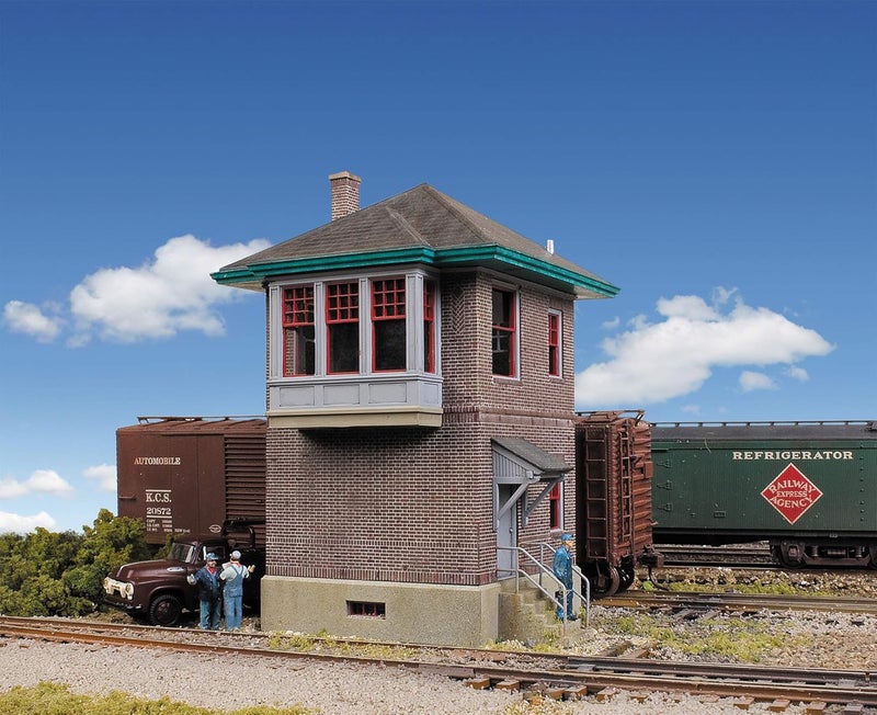 Cornerstone Walthers HO Scale PRR Block and Interlock Station Kit - Image 1
