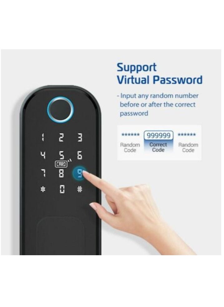 Generic - Fingerprint Waterproof Outdoor Gate Remote Control Bluetooth TTLock App Passcode Rfid Card Keyless Smart Door Lock and Gateway - Image 1