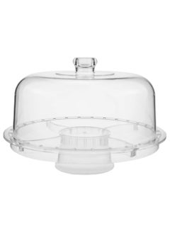 RR BRAND Cake Stand 3 In 1 Design Dome Multi Function Serving Platter Salad And Punch Bowl Acrylic  - Image 4