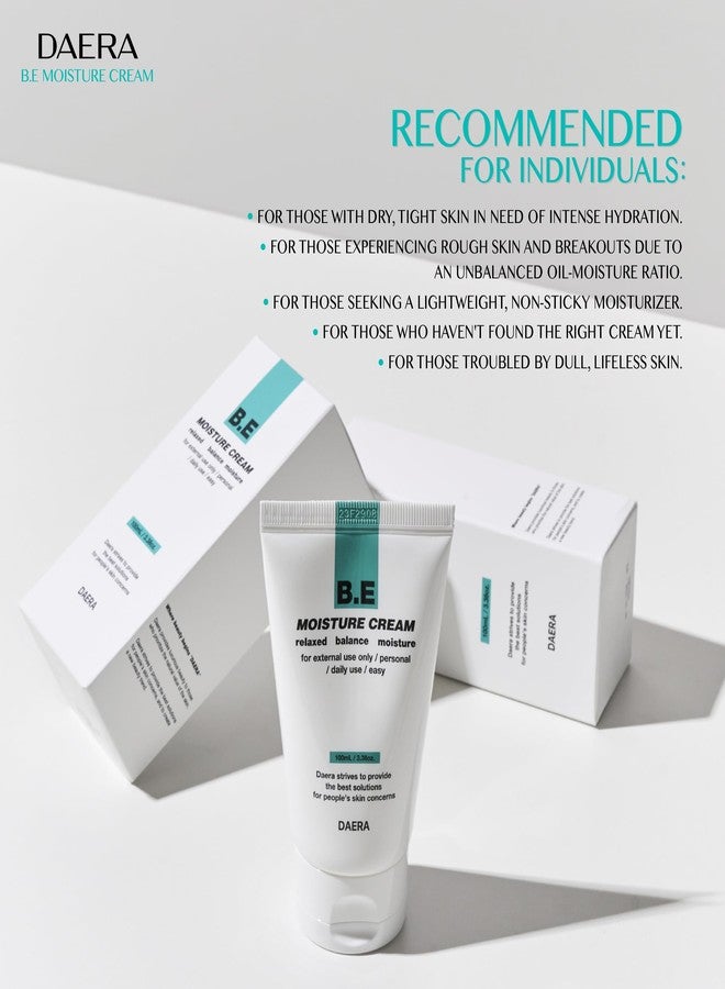 DAERA B.E Cream- Korean Moisturizer, Lightweight All Skin Type, Sensitive Skin, Trahalose & Hyaluronic Acid, Centella Asiatica,Fast Absorbing, Lightweight, Korean Skin Care (3.38 oz) - Image 4