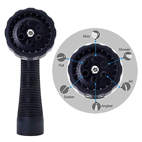 GREEN MOUNT Water Hose Nozzle Spray Nozzle, Metal Garden Hose Nozzle with Adjustable Spray Patterns, Perfect for Watering Plants, Washing Cars and Showering Pets - Image 4