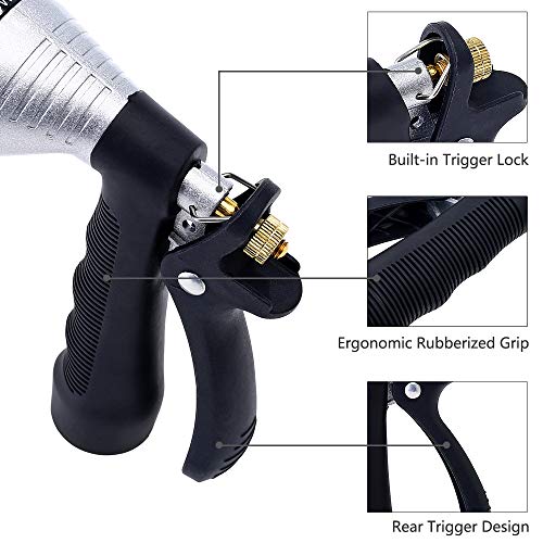 GREEN MOUNT Water Hose Nozzle Spray Nozzle, Metal Garden Hose Nozzle with Adjustable Spray Patterns, Perfect for Watering Plants, Washing Cars and Showering Pets - Image 5