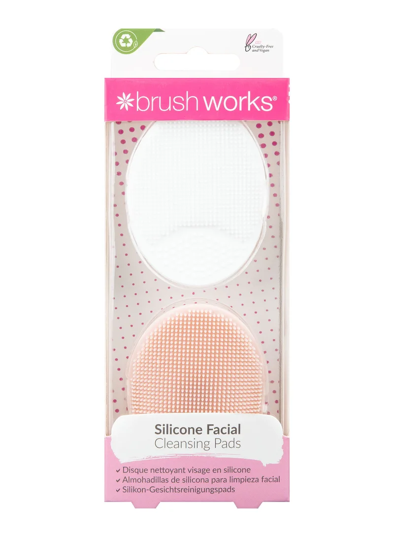 Brushworks Silicone Cleansing Pads - 2 Pack