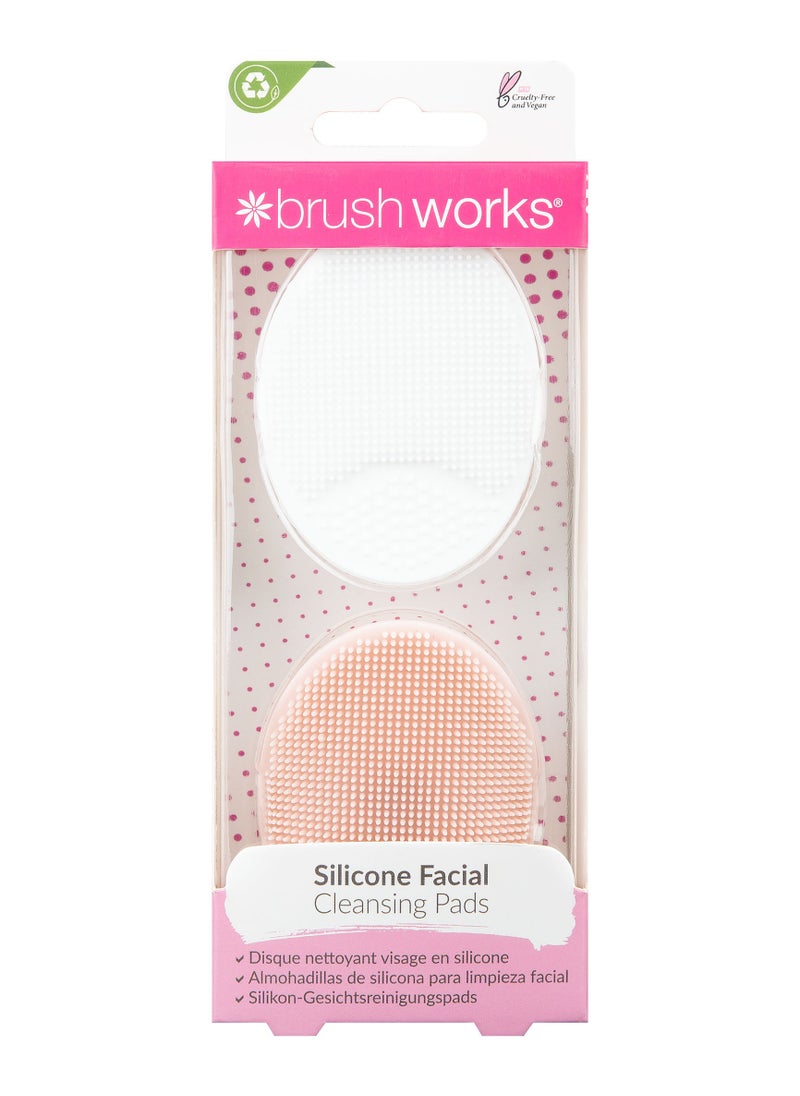 Brushworks Silicone Cleansing Pads - 2 Pack  - Image 1