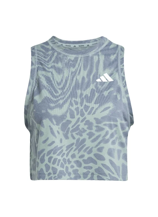 اديداس adidas workout essentials all over printed women tank top