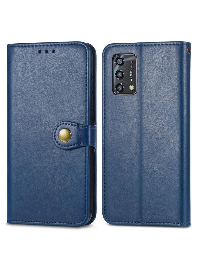 اس-توب جراب لهاتف OPPO A95 4G، جراب هاتف من الجلد بلون سادة مع مشبك - Image 2