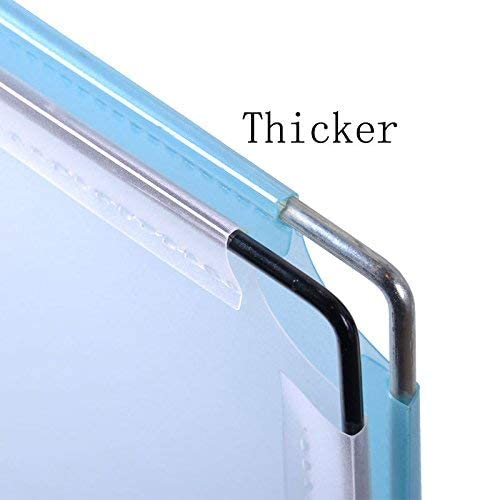 Styleys رف أحذية بلاستيكي من ستايلز مع غطاء لتنظيم المنزل/المكتب - 5 مكعب أزرق - Image 4