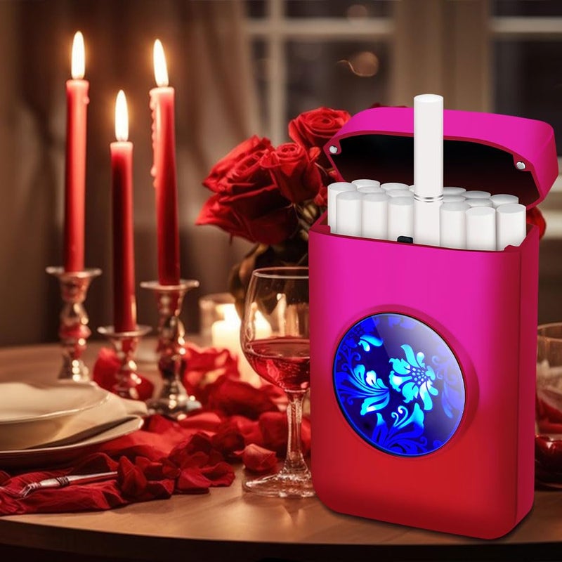 X-Lighter Xl666 Cigarette Case With Lighter  Valentines Gifts For Her  18Pcs 84Mm King Size Cigarettes Holder  Smell-Proof  Father'S Day Gift For Men Dad - Image 2