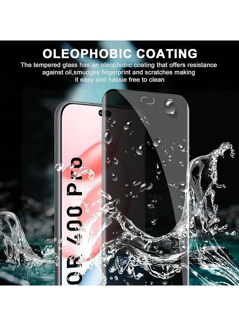 2-Pack Privacy Screen Protector Compatible with Honor 400 Pro 5G 2025, 9H Tempered Glass Screen Protector Anti-spy, Scratch-resistant, Shockproof, Bubble-free, Privacy Protection for Honor 400 Pro - Image 5