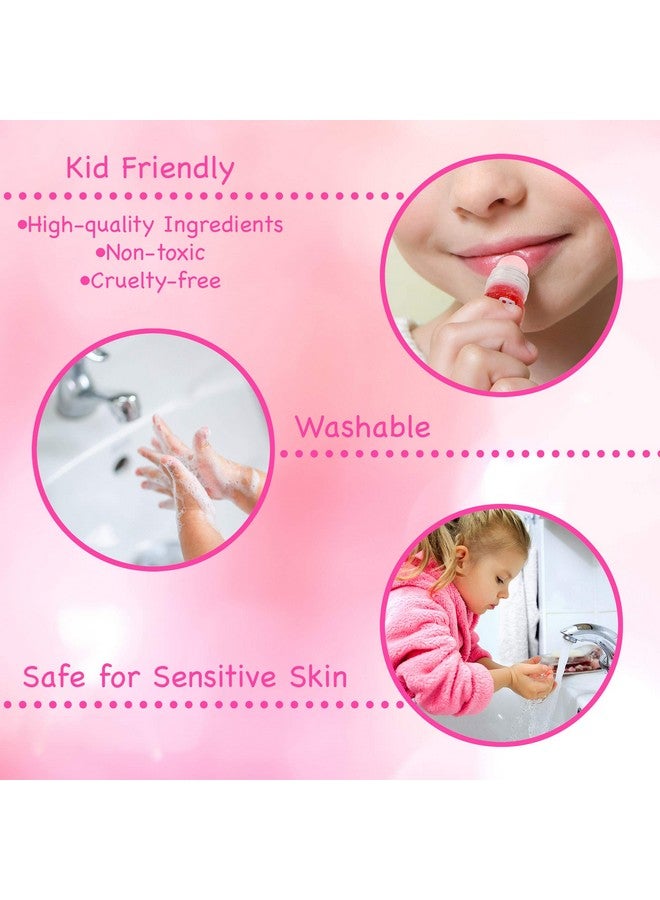 Expressions Girls Cosmetics Sweet Ice Cream Cone Popsicle Lip Gloss Collection 4Pc Set Novelty Pucker Pop Lip Balms - Image 5