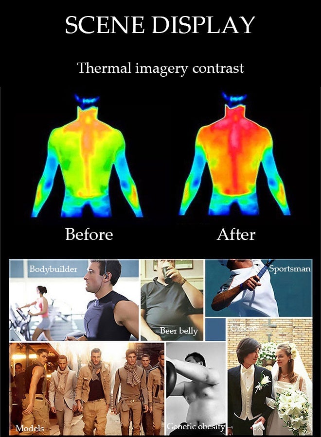 DUNISO Men's Sports Compression Shirt Slimming Body Shaper Vest Waist Trainer with Double Zipper Workout Tank Tops Tummy Control Shapewear Back Support Tight Undershirts Gym Clothes Corset - Image 4