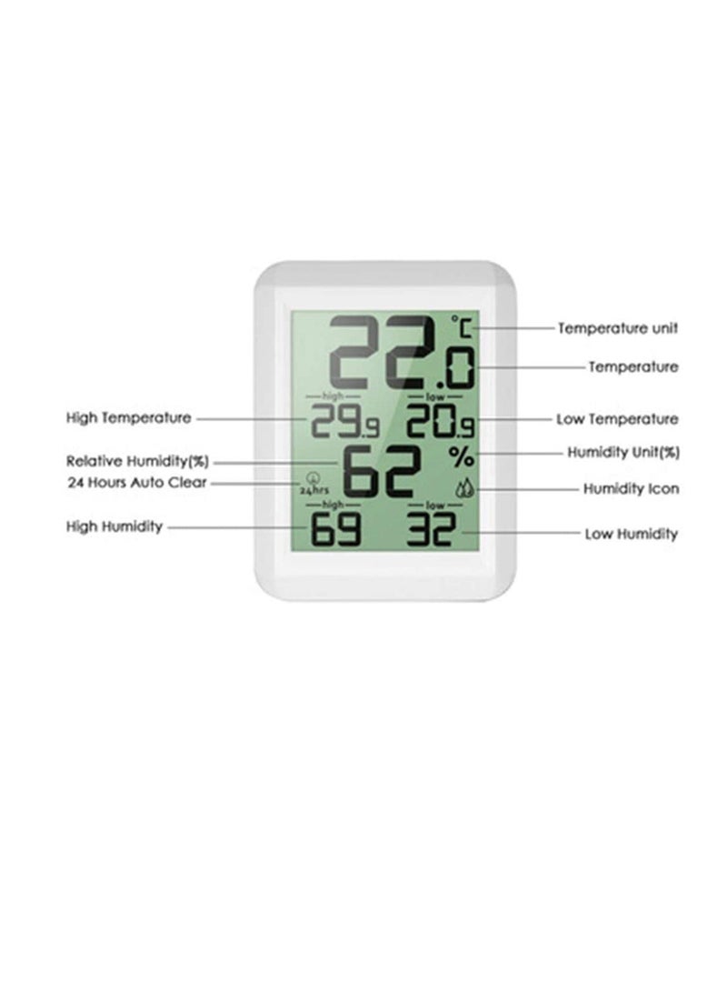 Digital Thermometer Hygrometer, Indoor/Outdoor Humidity Meter, Temperature Monitor with Wireless Sensor, 328ft/100m Range, - Image 3